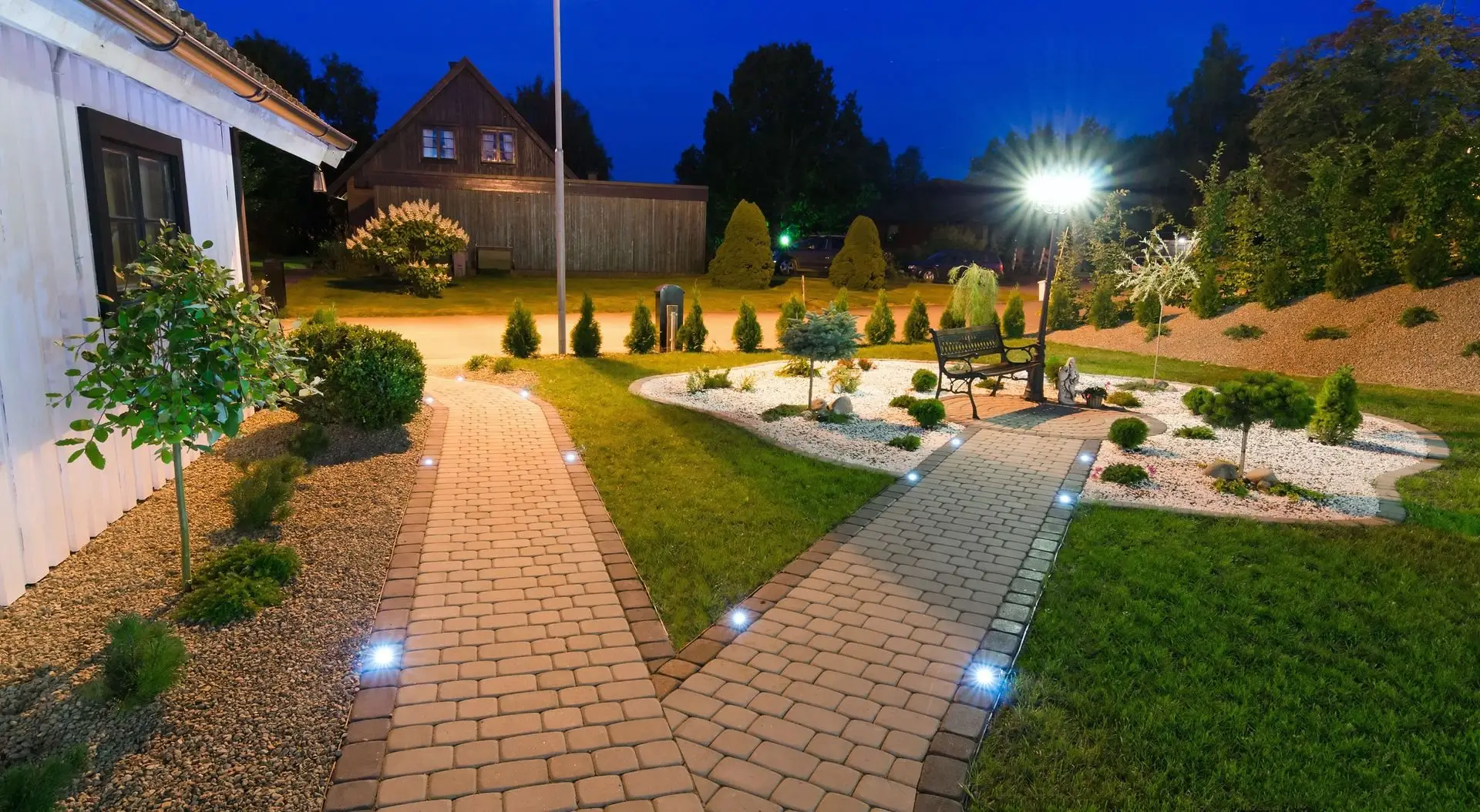 Outdoor Lighting Installation by Miser Landscaping